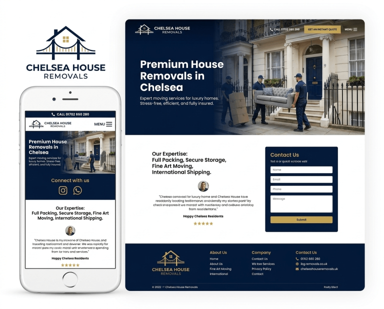 Website design for REMOVAL COMPANIES