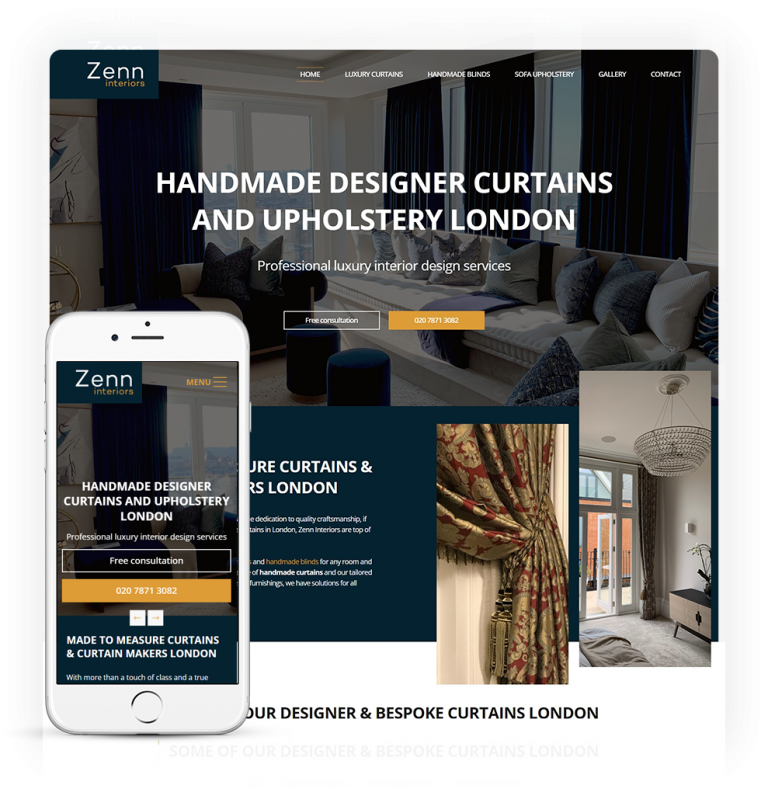 Zenn Interiors Website Design
