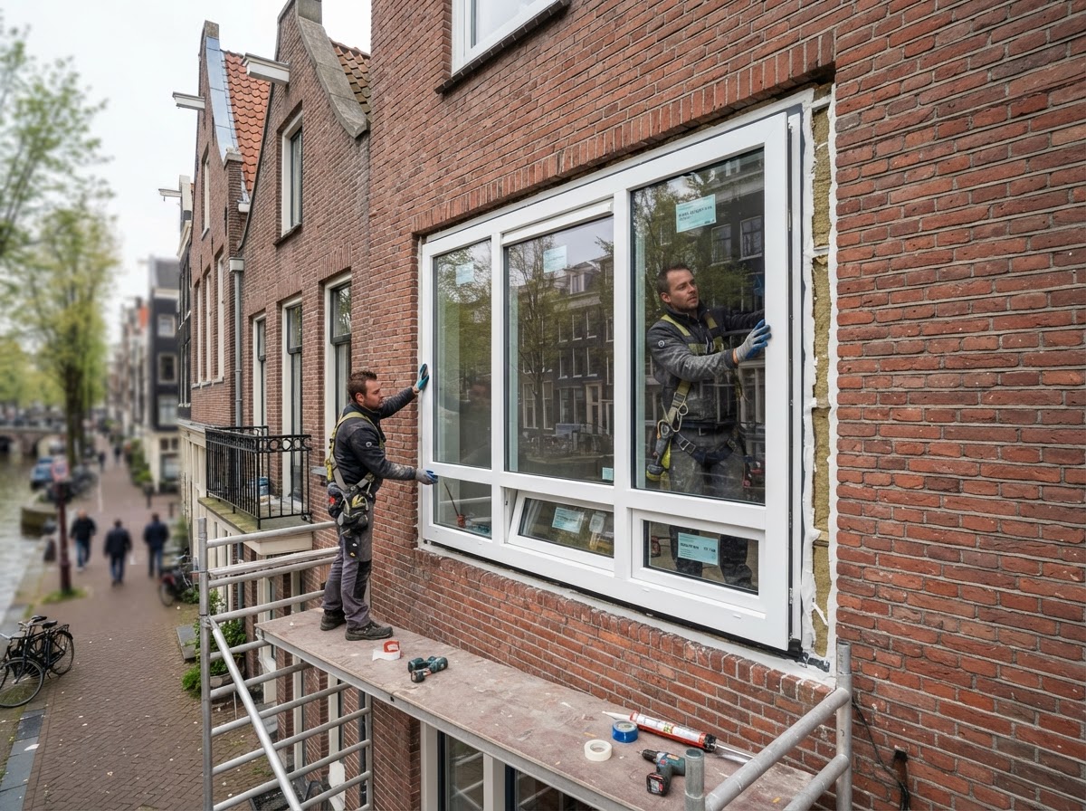 Nederlandse installatie Kozijnen (Kunststof & Aluminium)