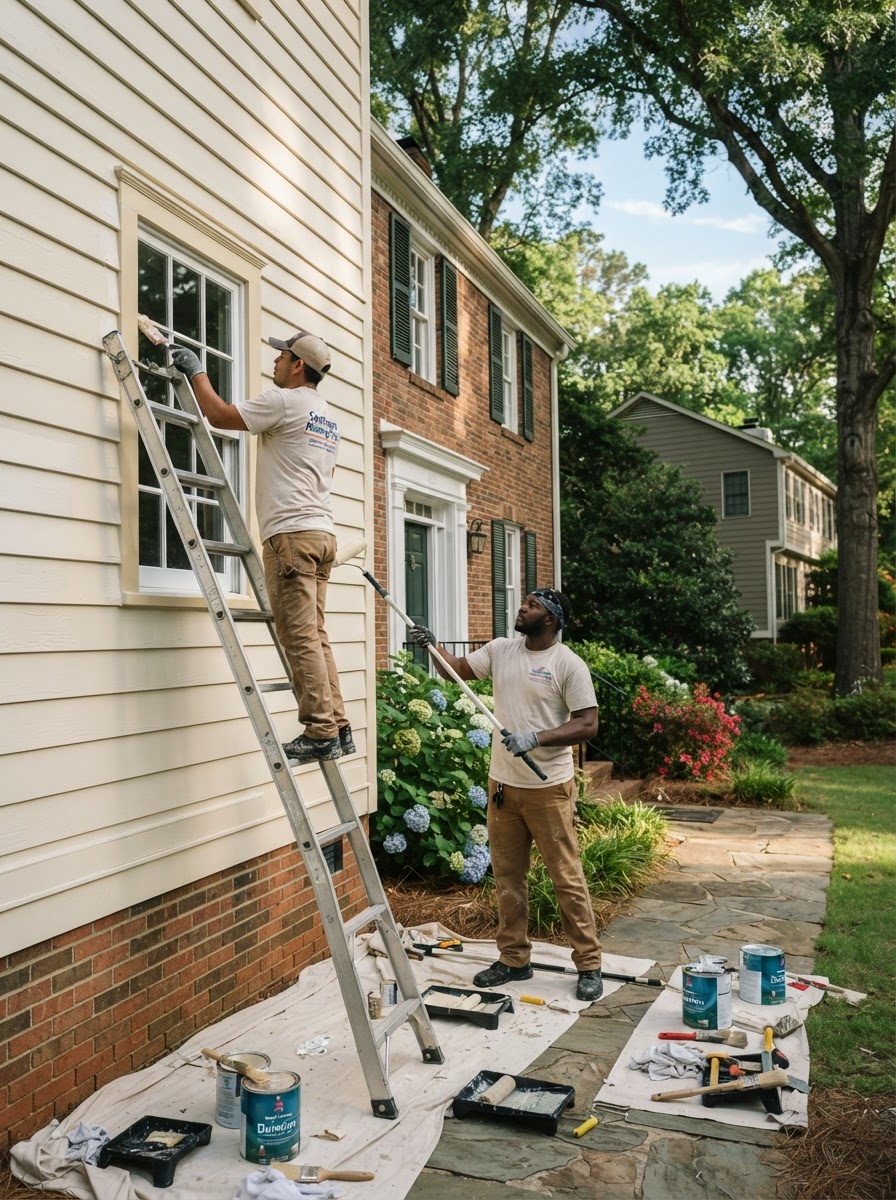 Work in Progress — exterior painting project