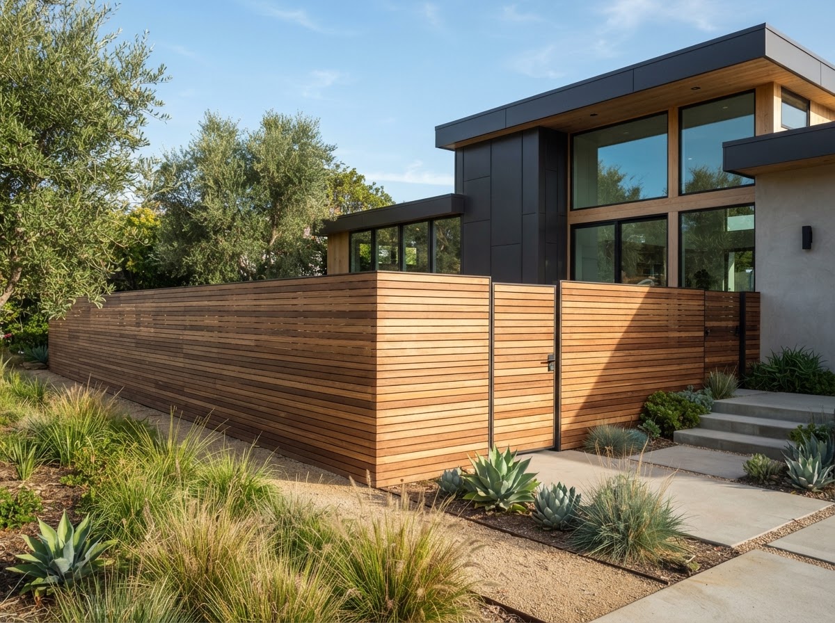 Horizontal Fences installed by THE GOAT EXTERIOR