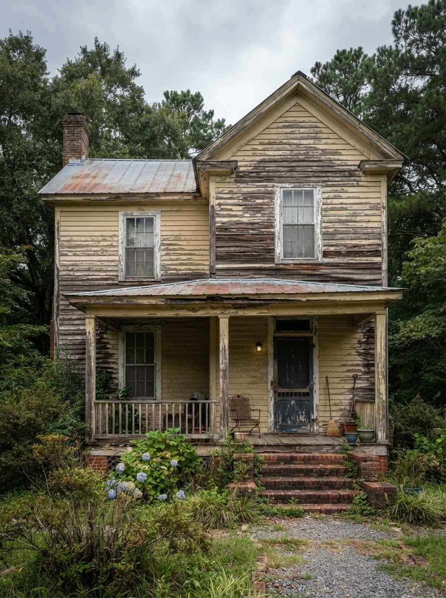 Before — exterior painting project