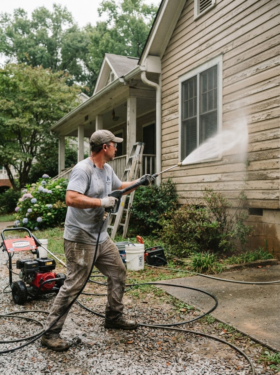 Preparation — exterior painting project