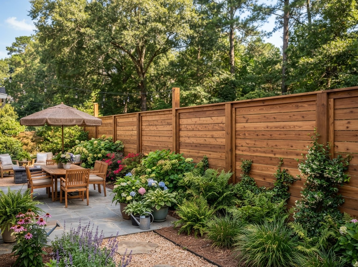 Horizontal Privacy Fence — Fences project in Roswell, GA