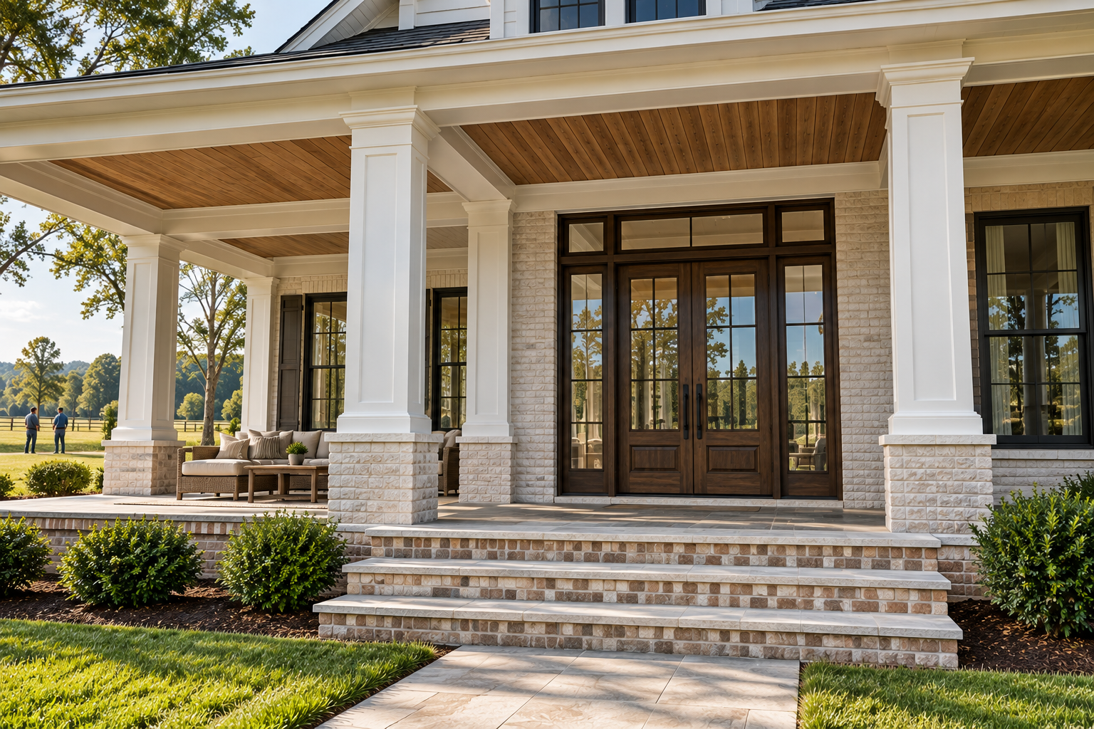 Double Glass Portico Entry