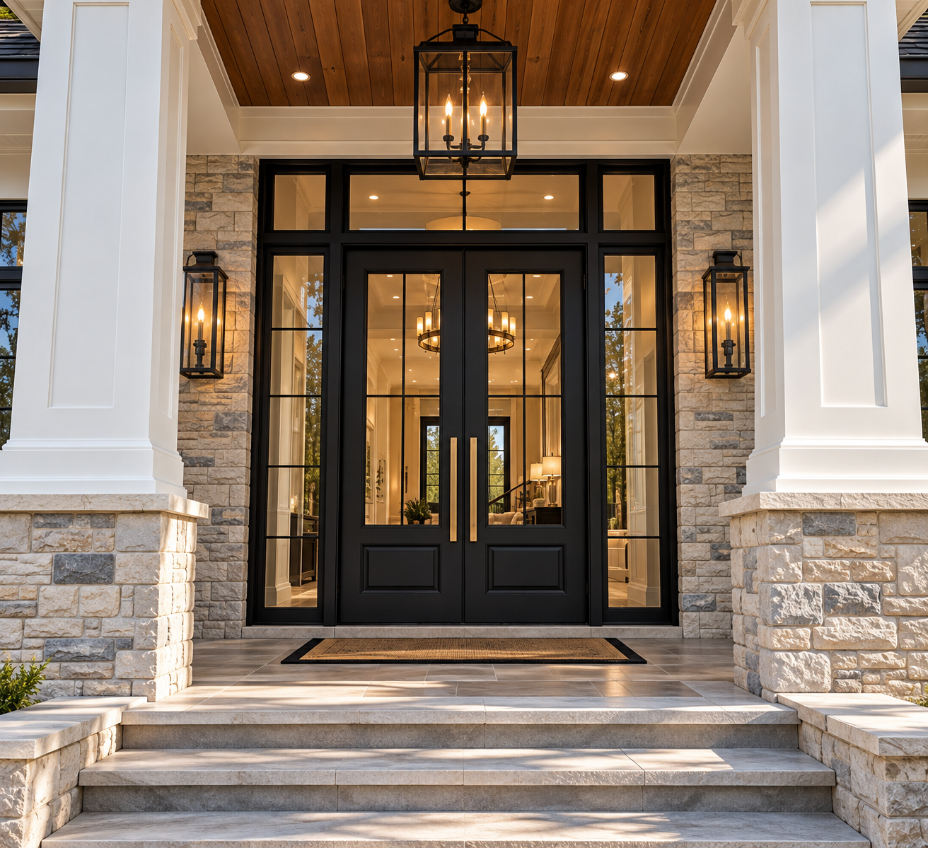 Door frame and flashing detail