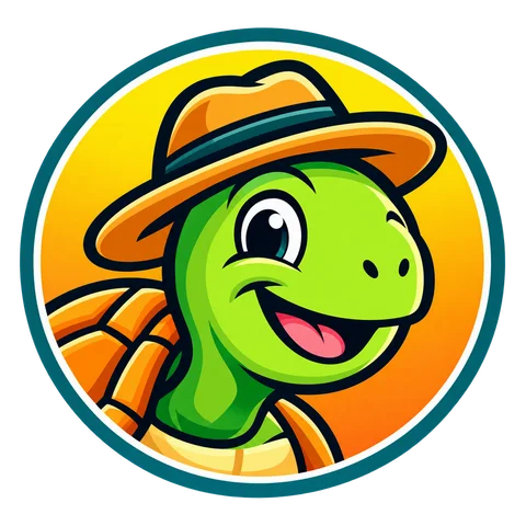 Cooter Bay Landscaping Official Brand Emblem - Mascot turtle