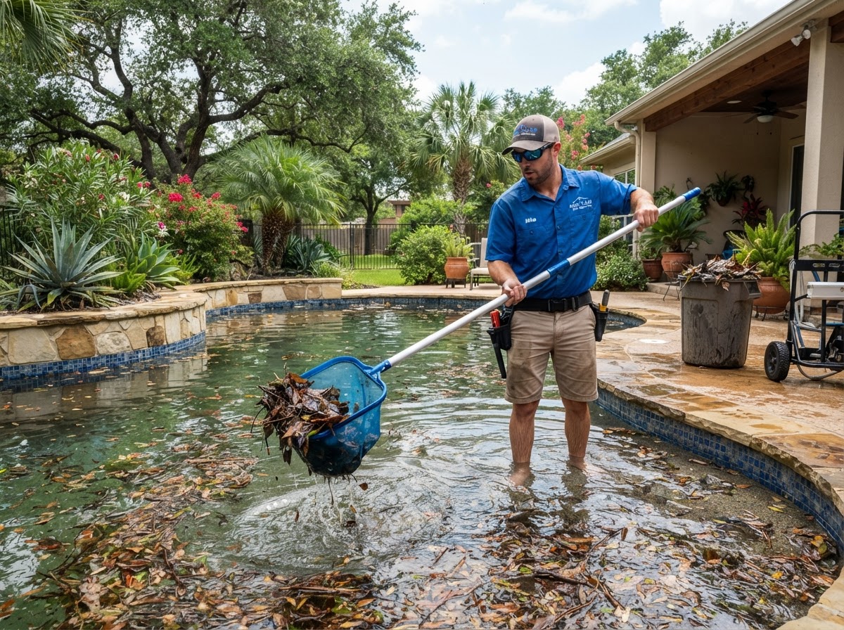 One-time swimming pool cleanup in Weslaco TX