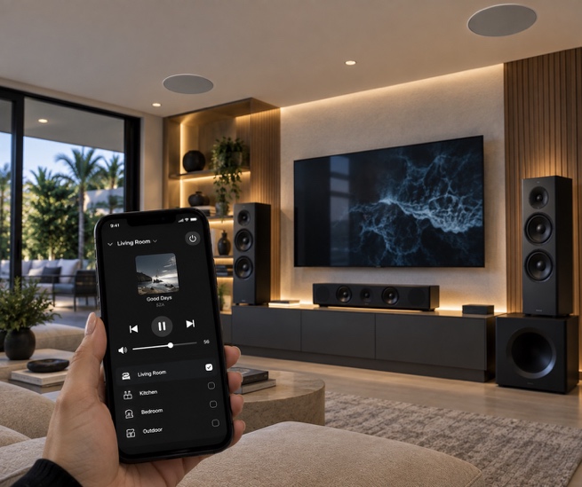 Mobile controls for sound and entertainment