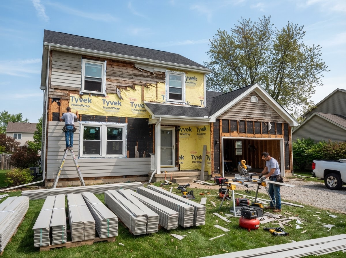 Siding Replacement by LH Remodeling and Cleaning in Meridian, Idaho