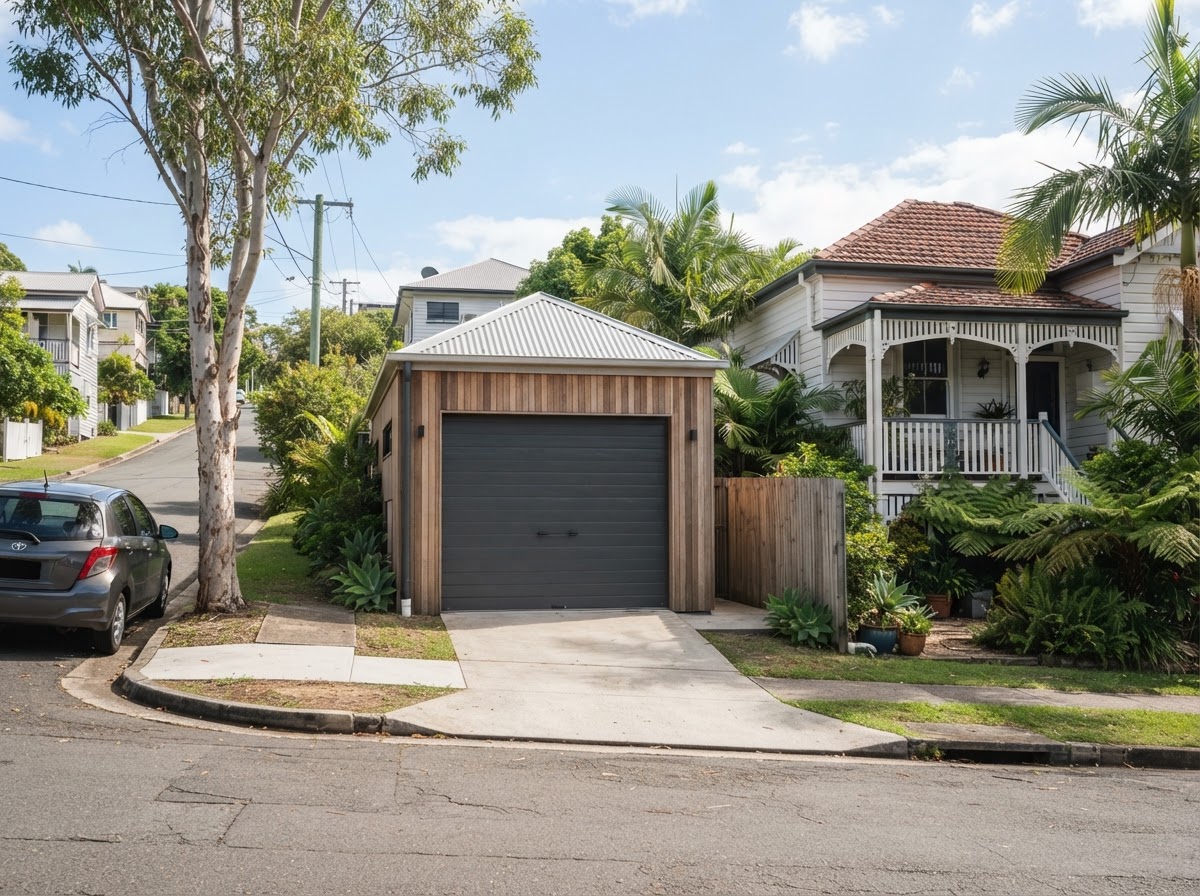 Illustrative Brisbane home garage for the Nundah service area page