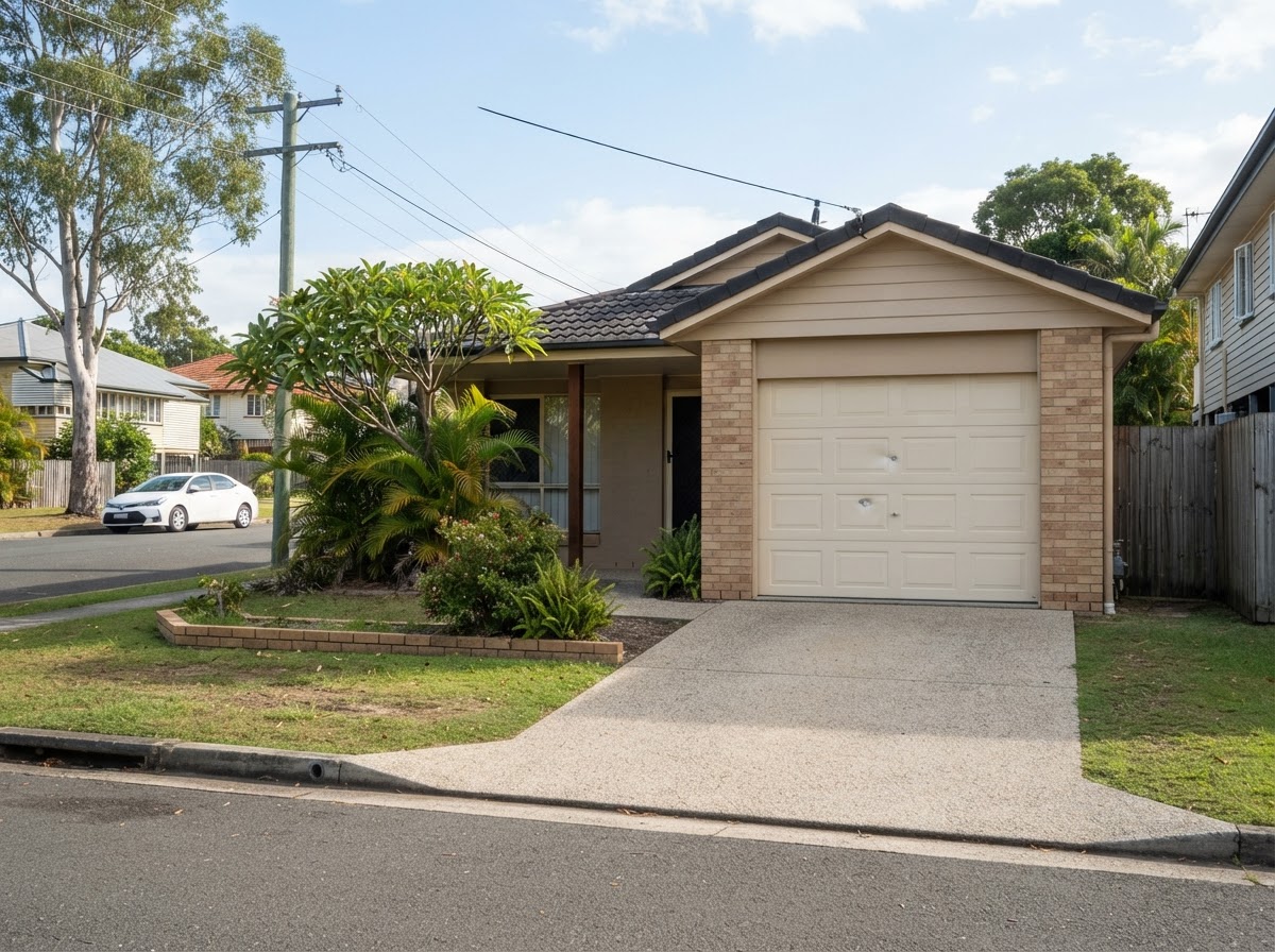 Illustrative Brisbane home garage for the Oxley service area page