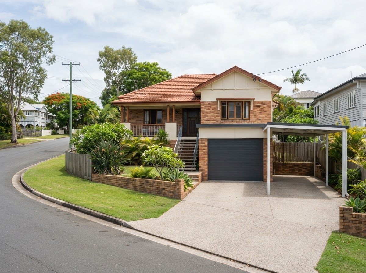 Illustrative Brisbane home garage for the Stafford service area page