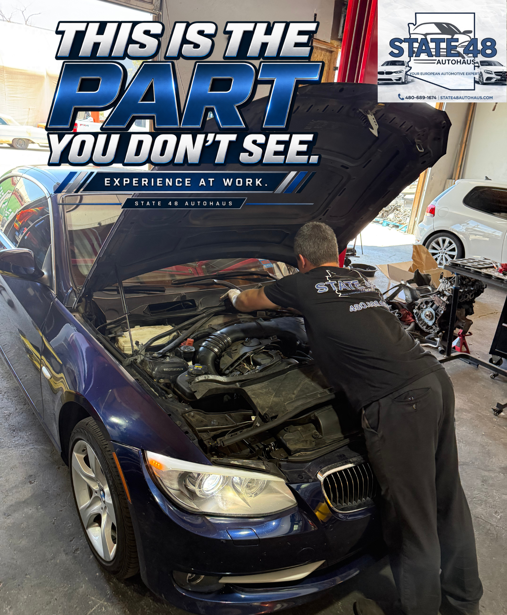 This is the part you don't see — the precise care State 48 Autohaus puts into every European vehicle diagnosis