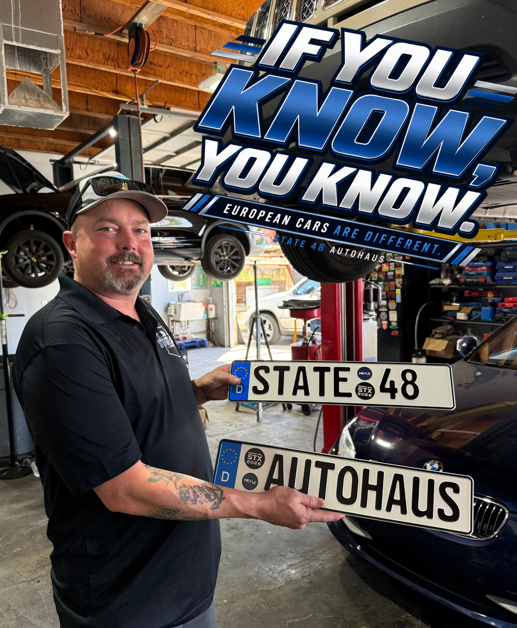 Steve Goodwillie in the State 48 Autohaus shop in Phoenix