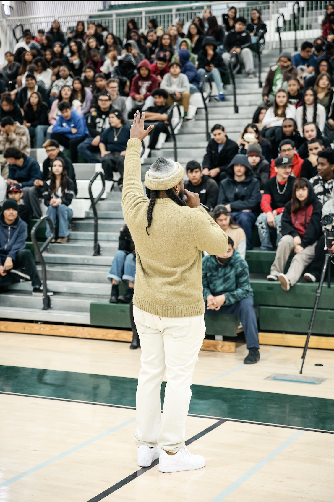 Auditorium school assembly audience