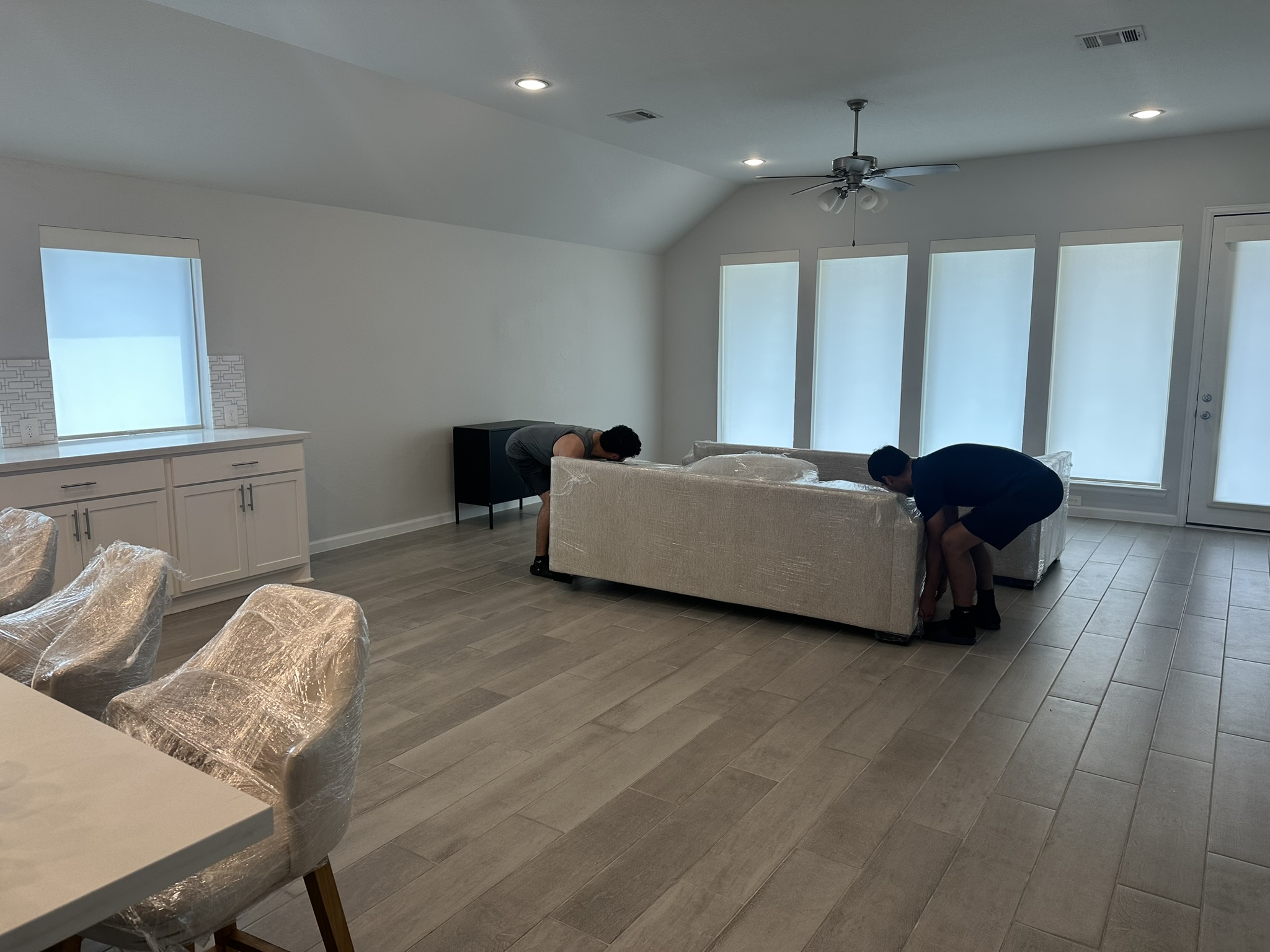 Post-Clean Living Room Furniture Placement