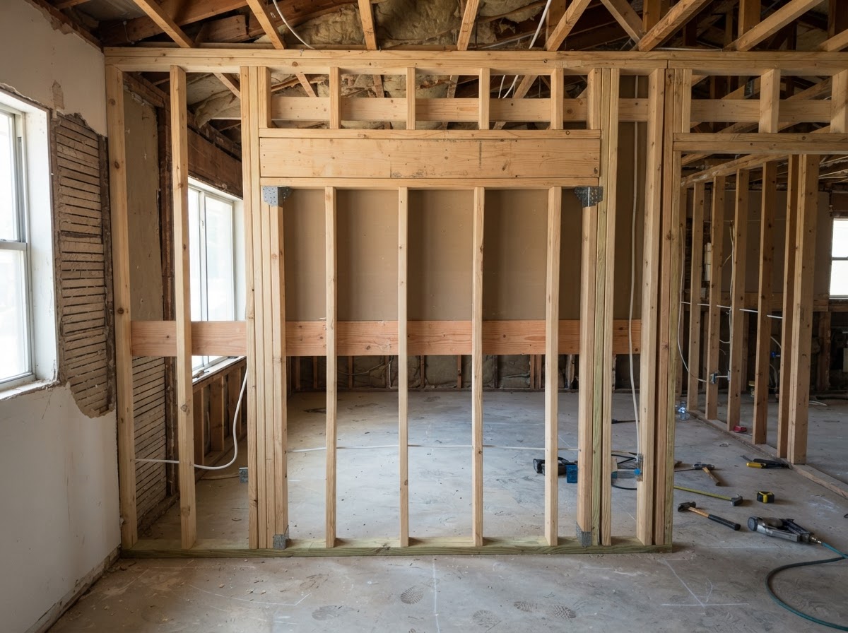 interior wall framing in Sachse TX