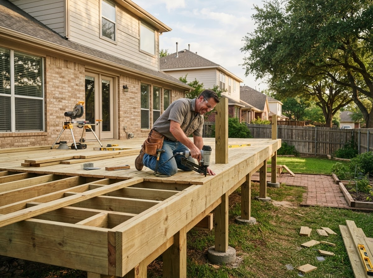 deck and outdoor carpentry in Sachse TX