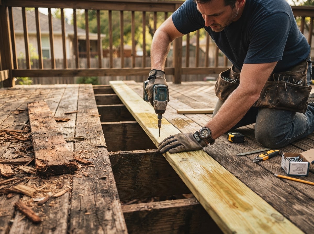 deck board replacement in Sachse TX