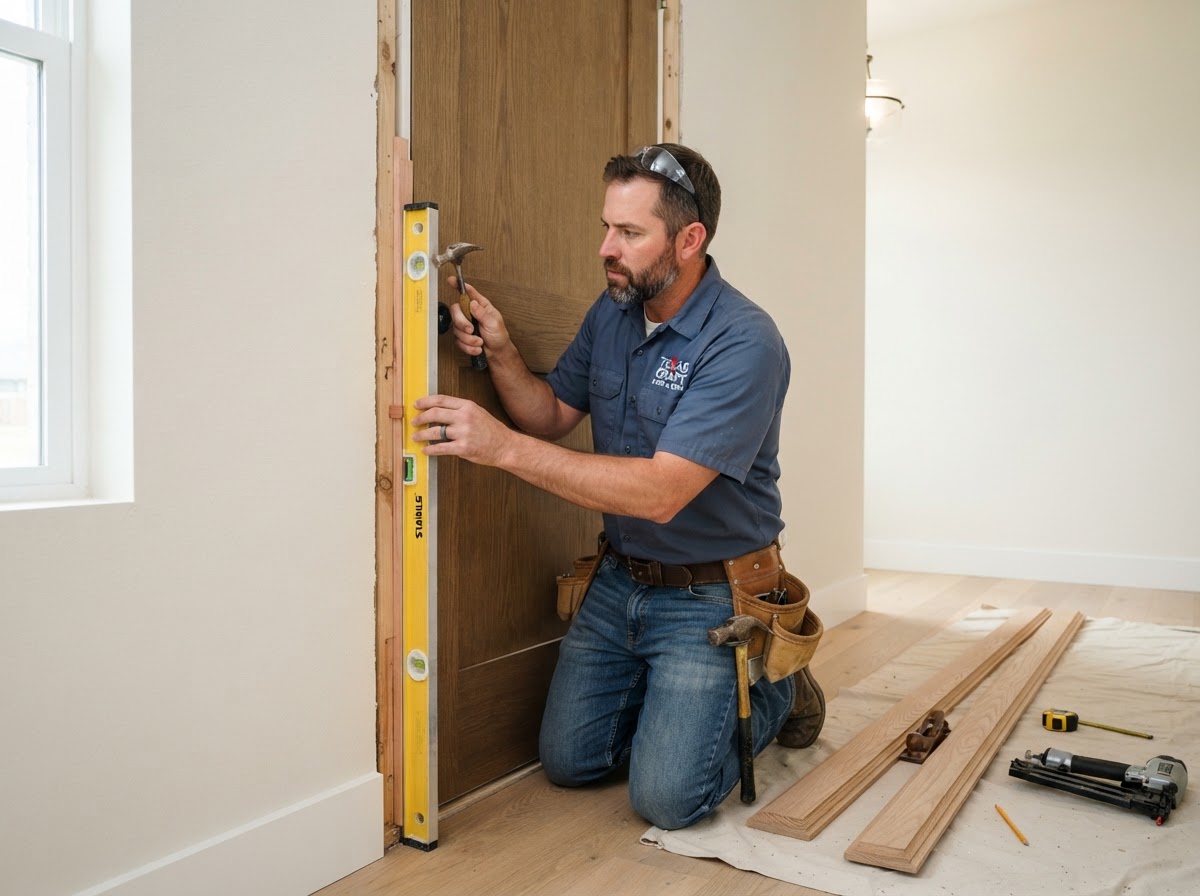 door installation and finish carpentry in Sachse TX