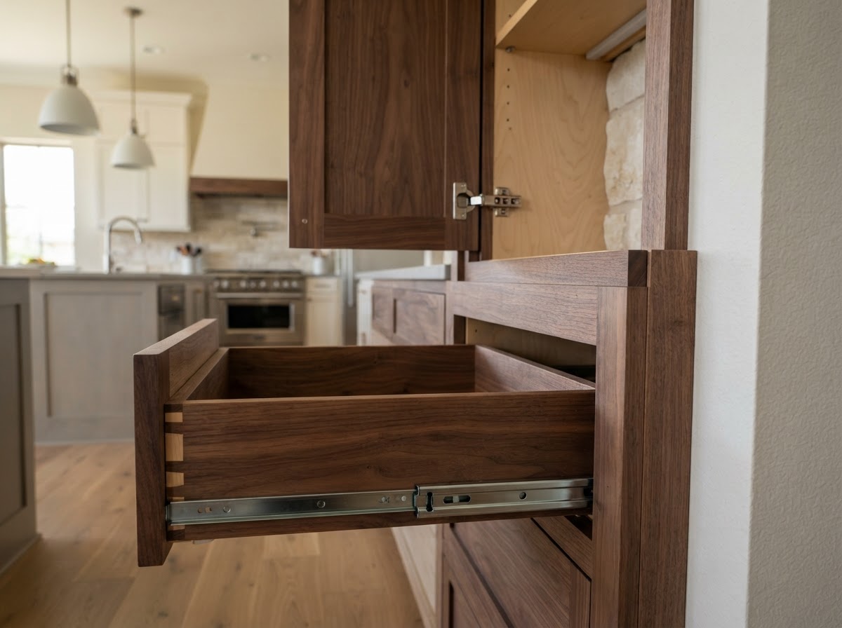custom cabinets detail in Parker TX