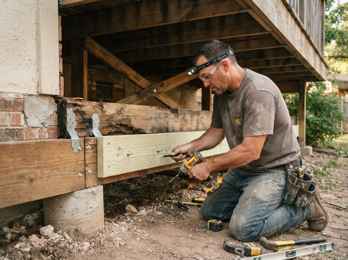 structural deck framing repair in Sachse TX