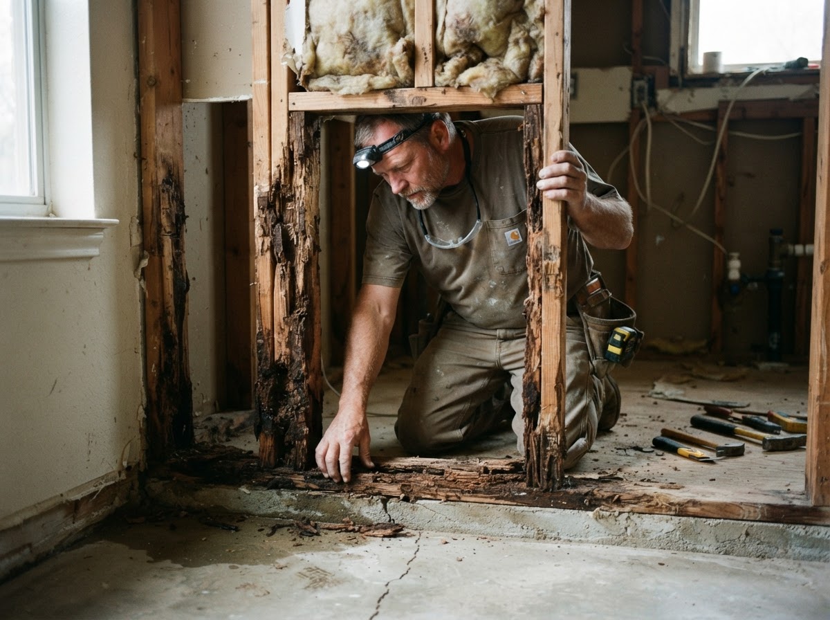 damaged stud repair in Sachse TX