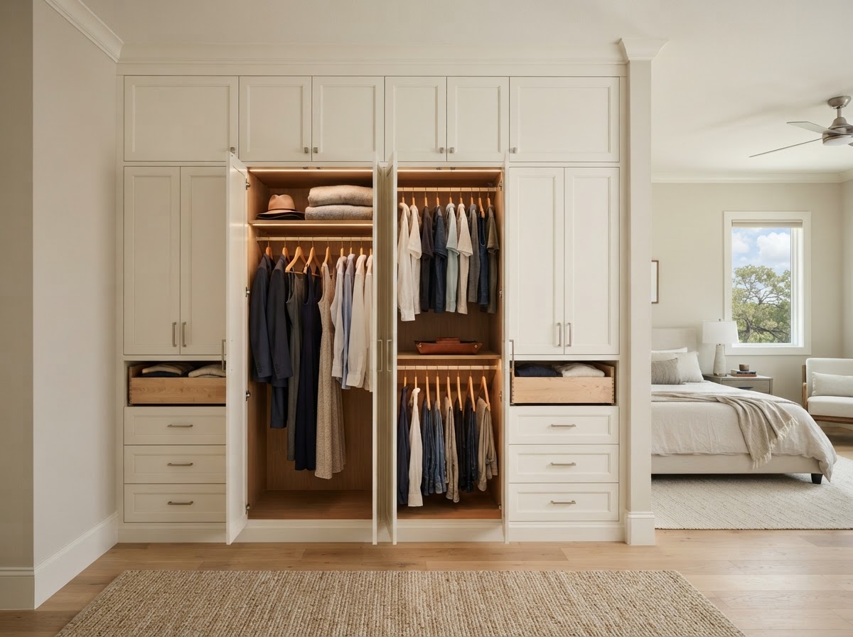 wardrobe built-in cabinetry in Sachse TX