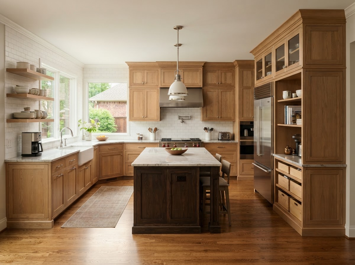 custom cabinetry installed in a Richardson TX home