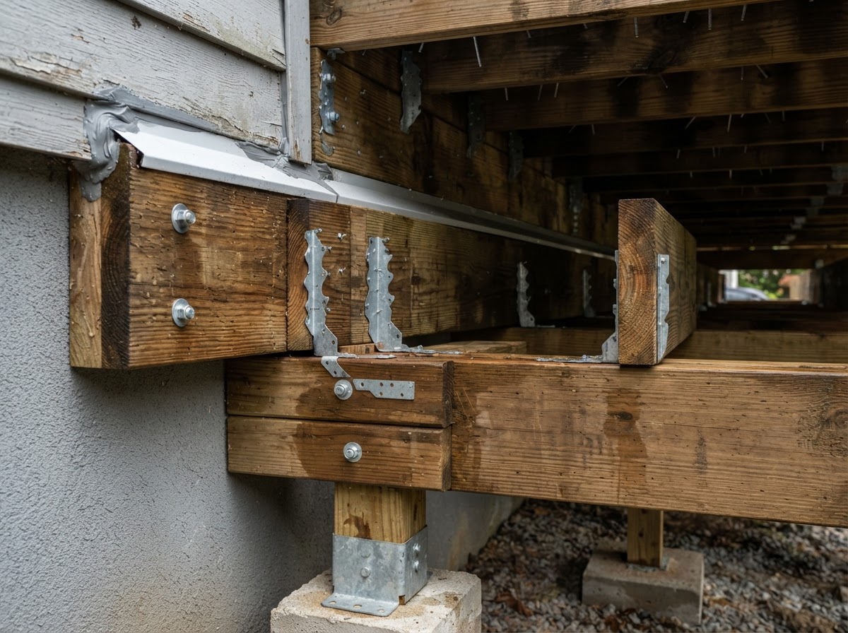 deck construction detail in Murphy TX