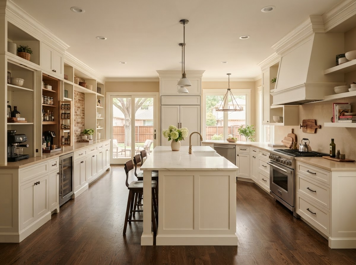 finished custom cabinets work in Richardson TX