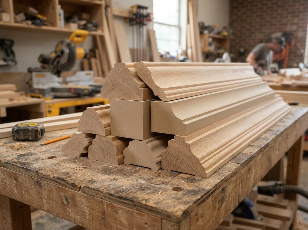 crown molding profiles for a whole-home installation in Sachse TX