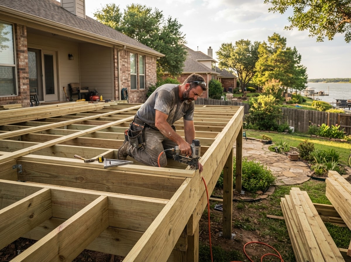 deck construction in Rowlett TX