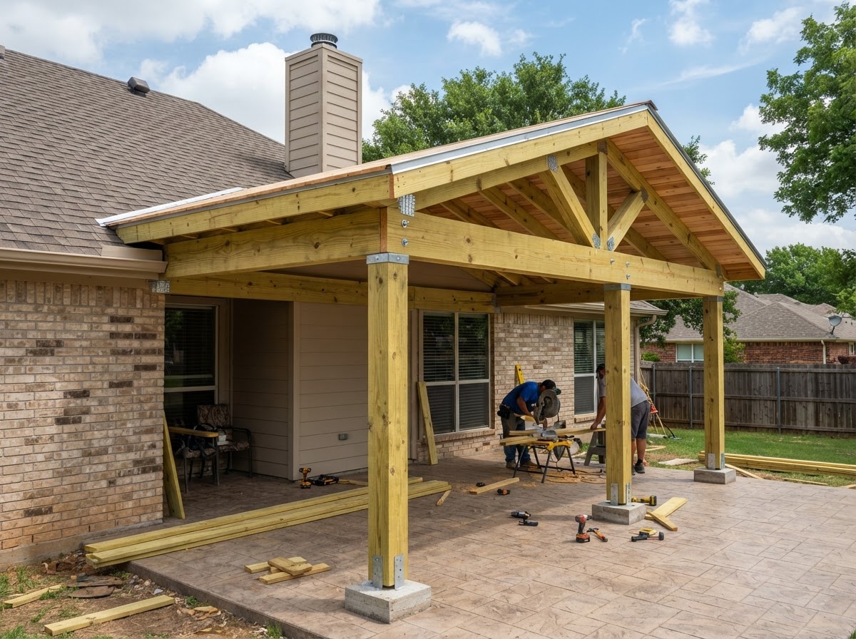 patio cover construction in Sachse TX