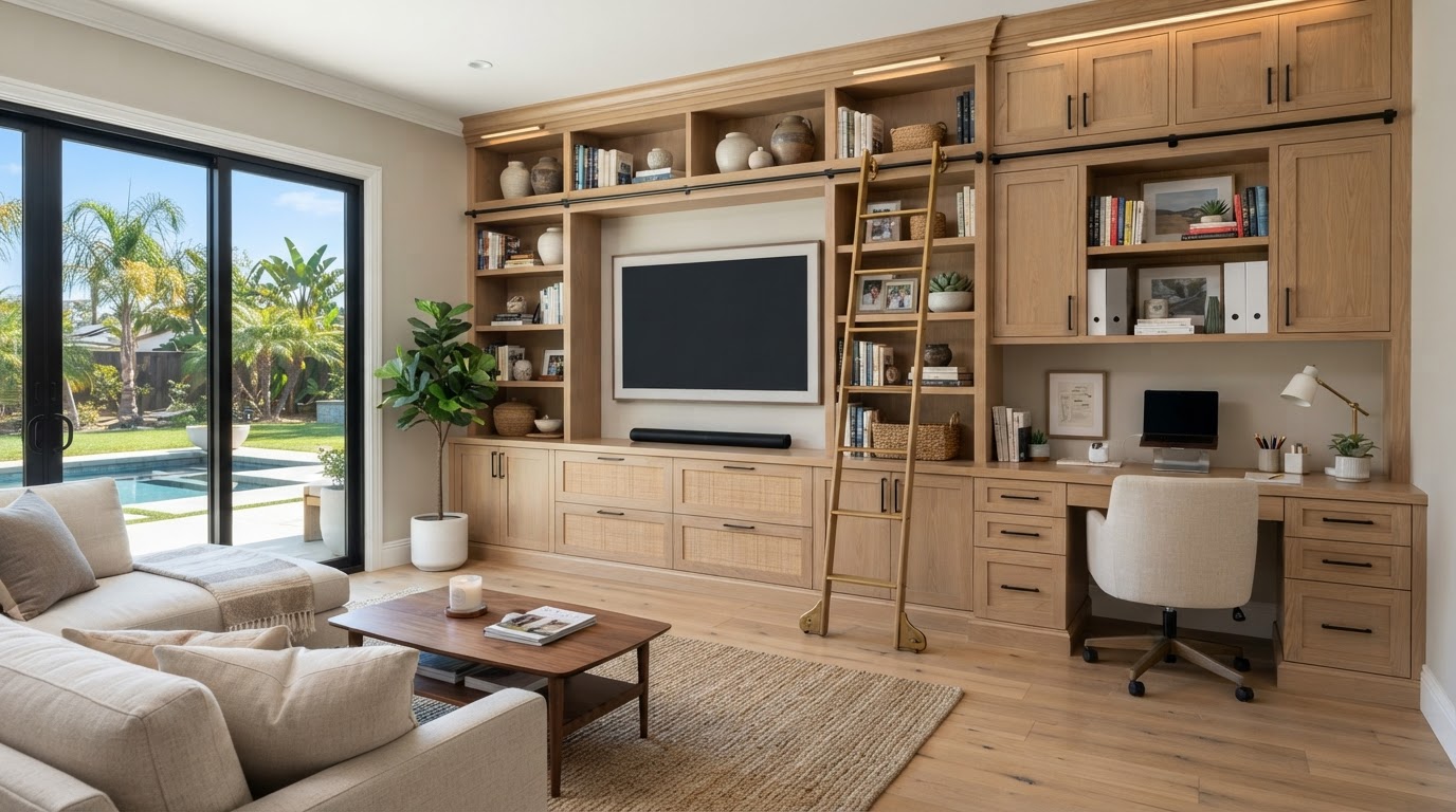 Interior trim and casing updates during remodeling in a West Covina home