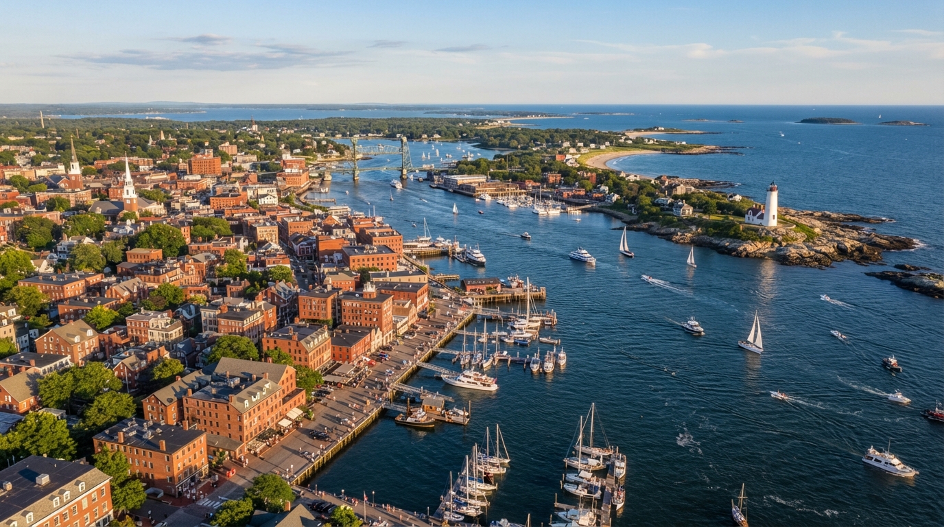 Portsmouth, New Hampshire cityscape