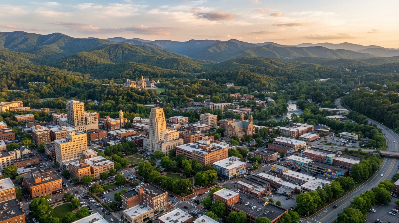 Asheville, North Carolina cityscape