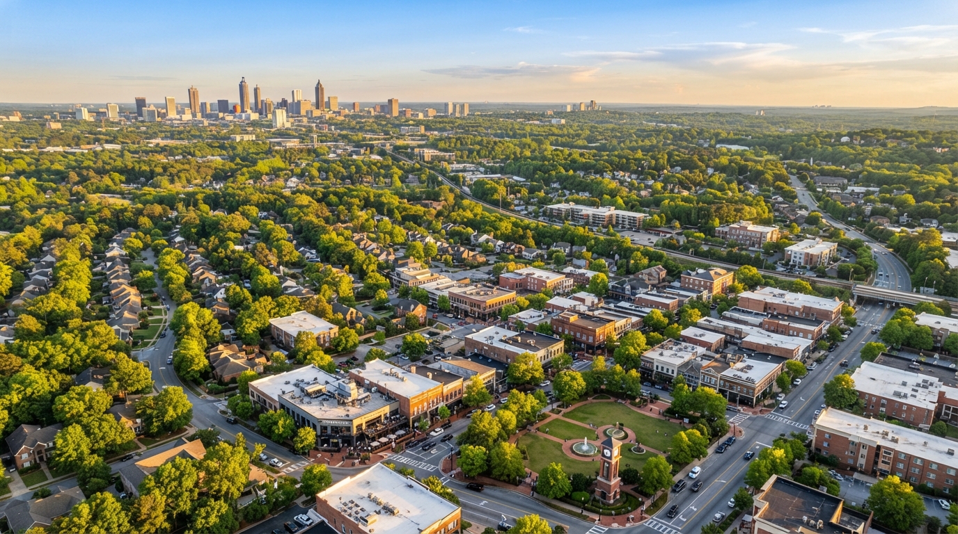 Norcross, Georgia cityscape