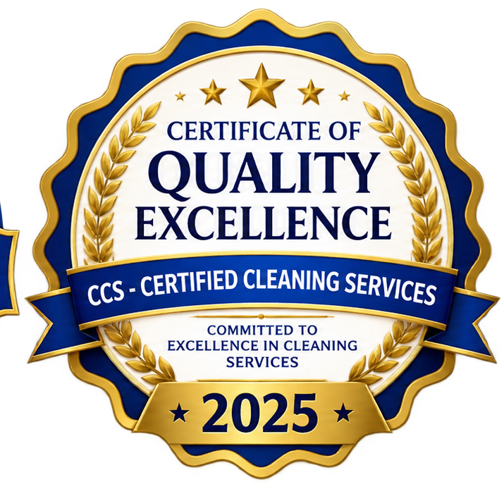 Certificate of Quality Excellence 2025 - CCS Certified Cleaning Services