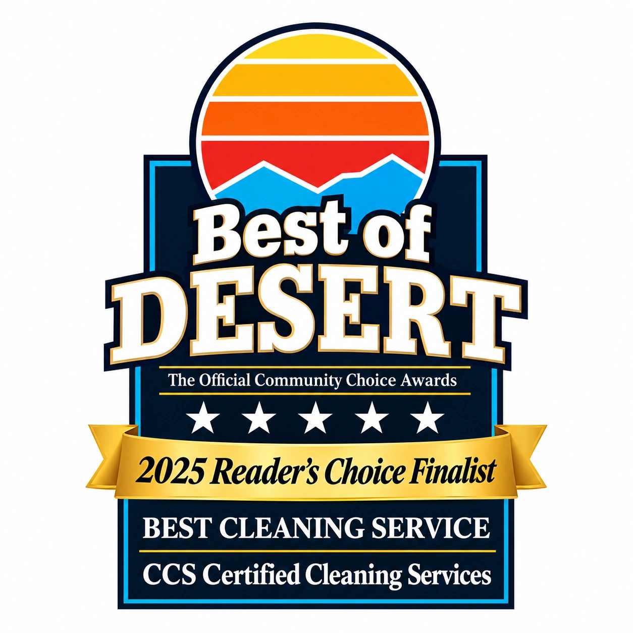 Best of Desert 2025 Readers Choice Finalist - CCS Certified Cleaning Services