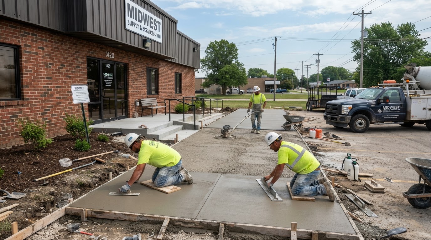 Commercial concrete service in Northwest Indiana