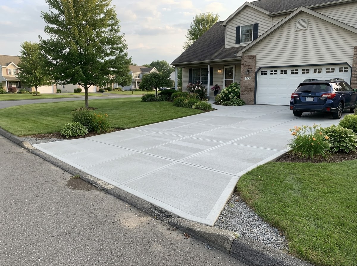 Residential concrete project in the Camillus NY service area
