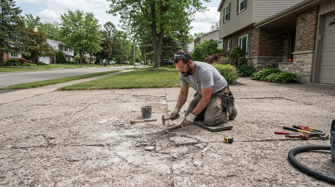 Concrete repair service for damaged concrete in Fairmount NY