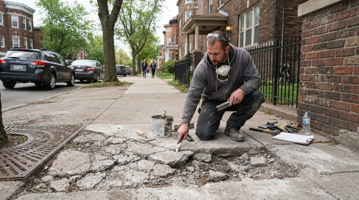 Concrete repair service for damaged concrete in Syracuse NY