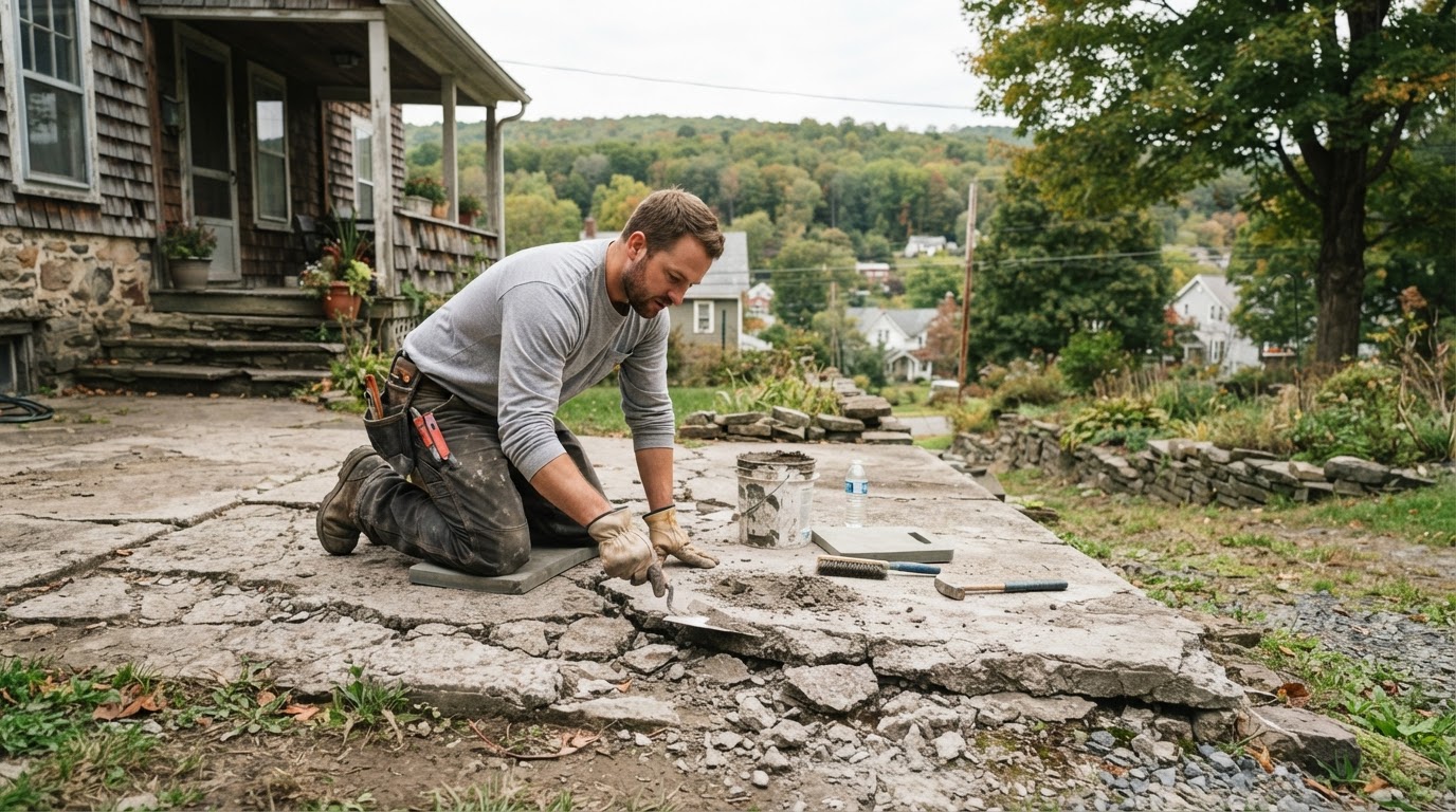 Concrete repair service for damaged concrete in Marcellus NY