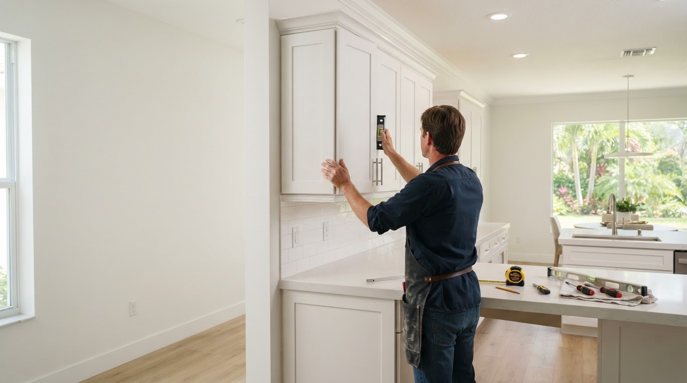 Custom cabinetry installation in Bloomingdale Florida