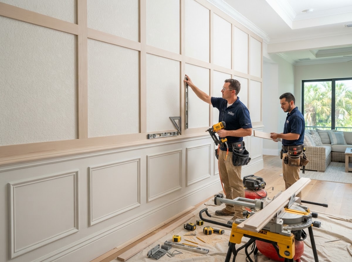 Wainscoting and wall paneling in Brandon Florida