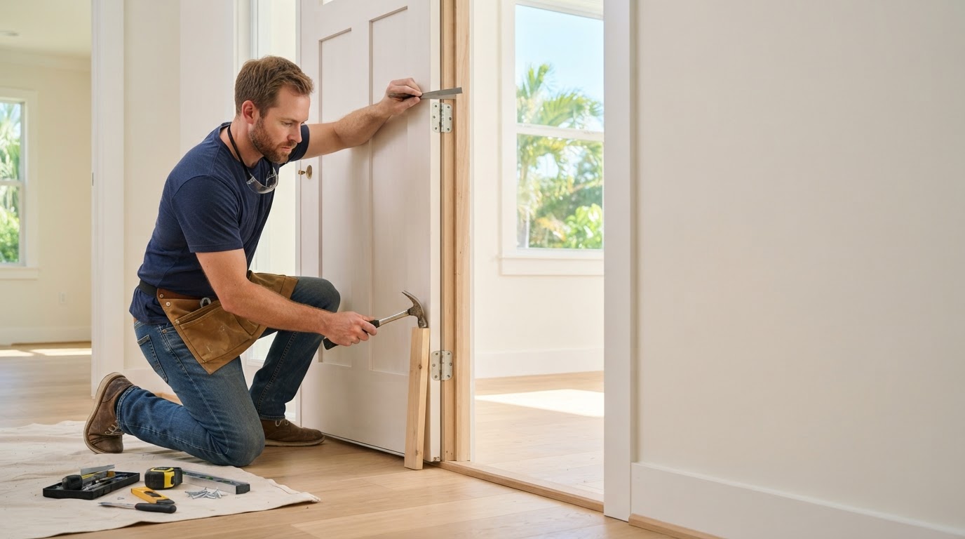 Interior door installation and finish carpentry in Bloomingdale