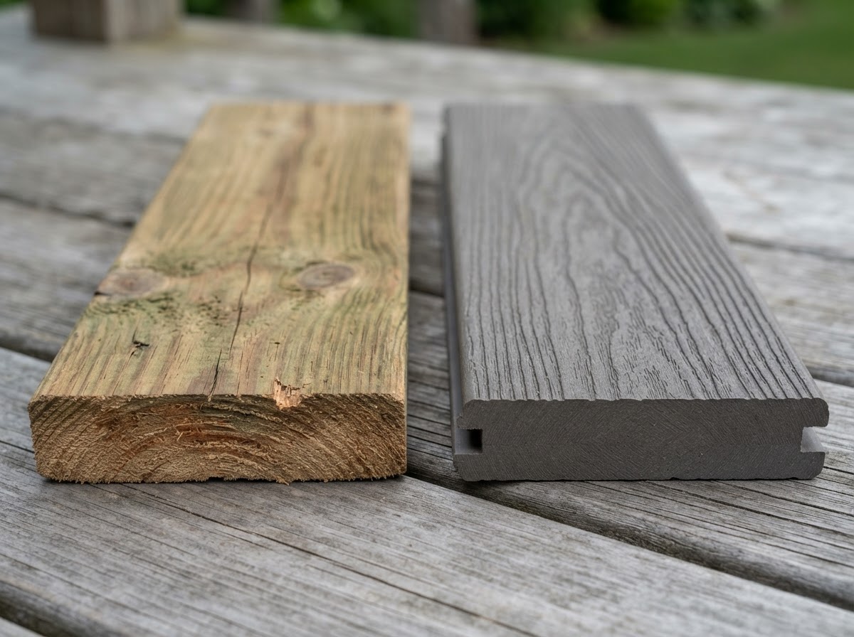 Wood and composite deck material options in Bloomingdale FL